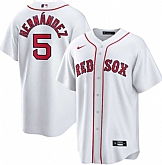 Red Sox 5 Enrique Hernandez White Nike Cool Base Jersey Dzhi,baseball caps,new era cap wholesale,wholesale hats